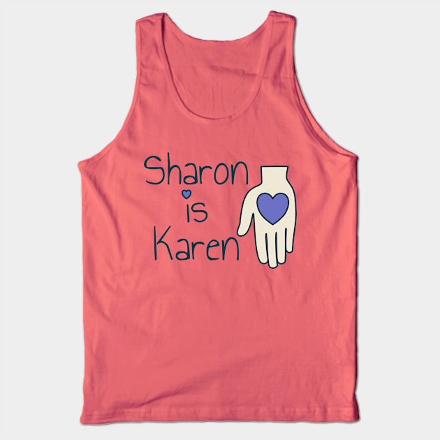 Sharing is Caring - hand with heart Tank Top by WTFudge